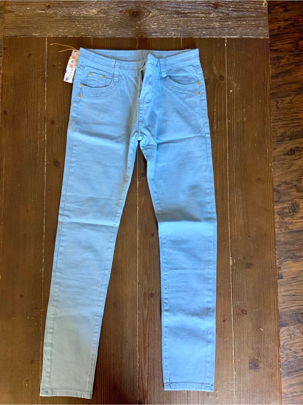 Sky Blue Women's Skinny Jeans - Unbranded